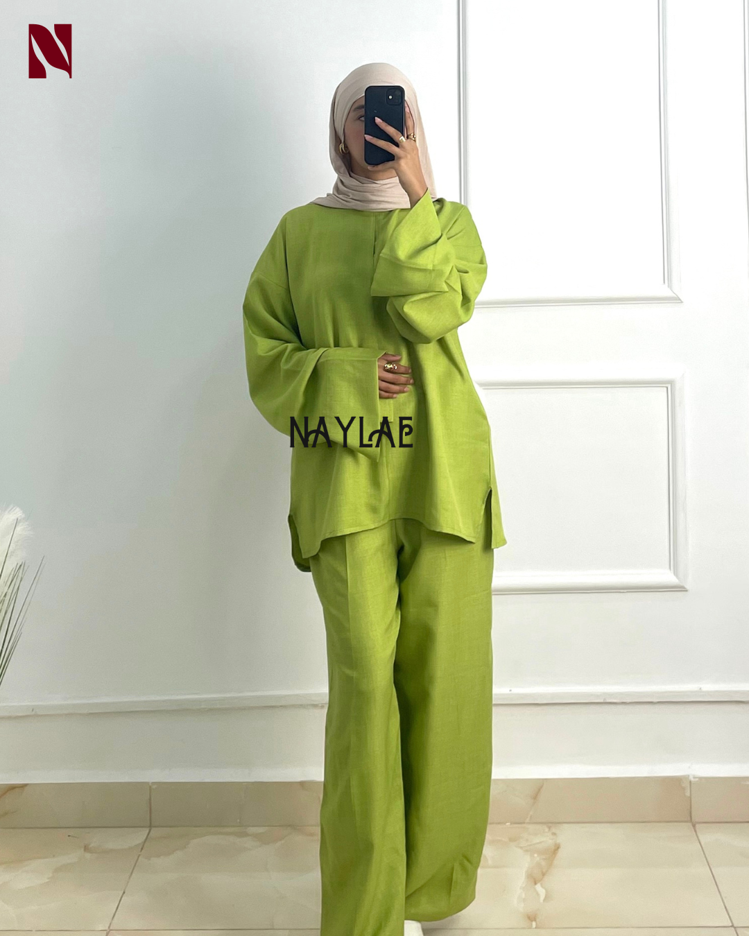 Linen Set Pistache