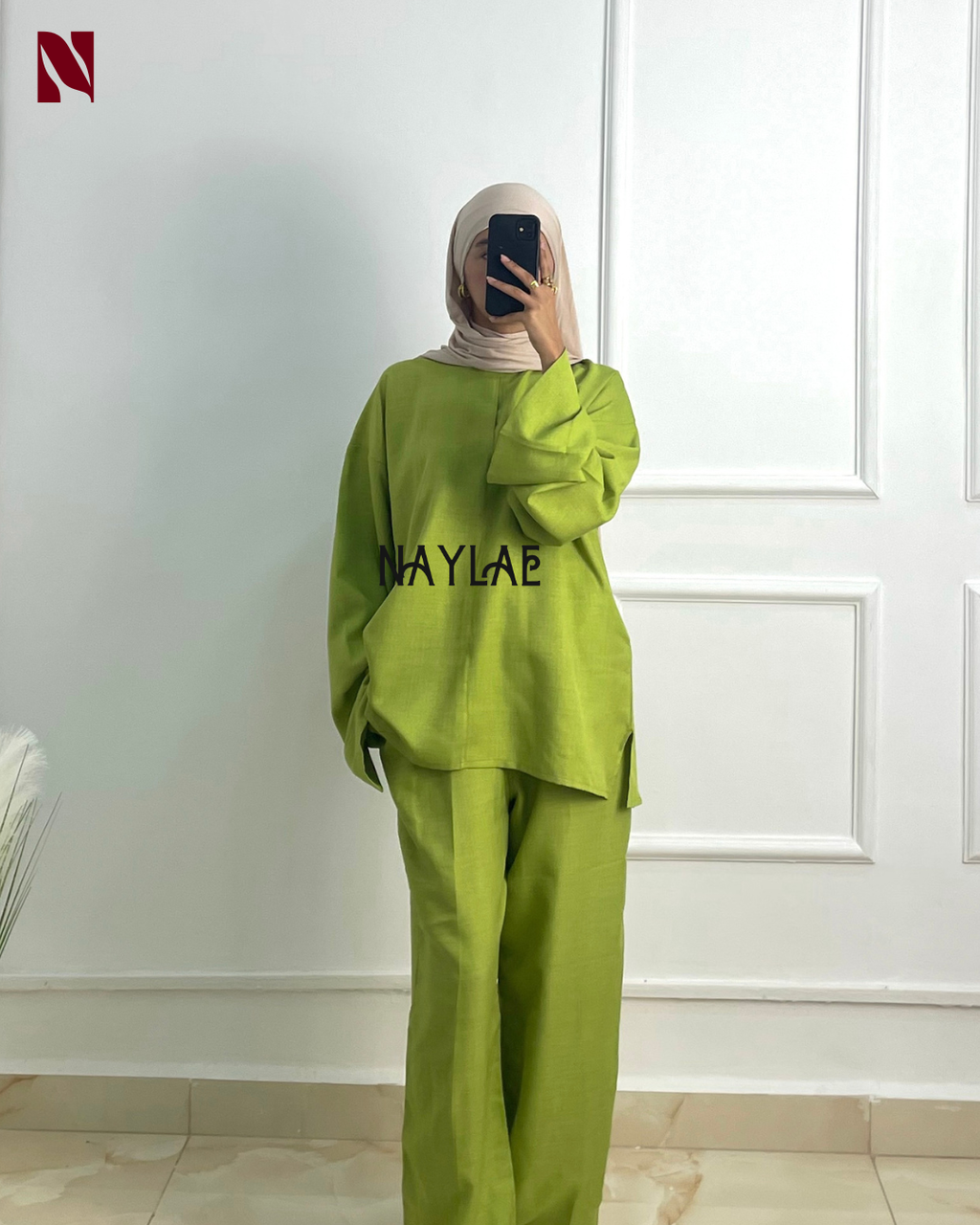 Linen Set Pistache