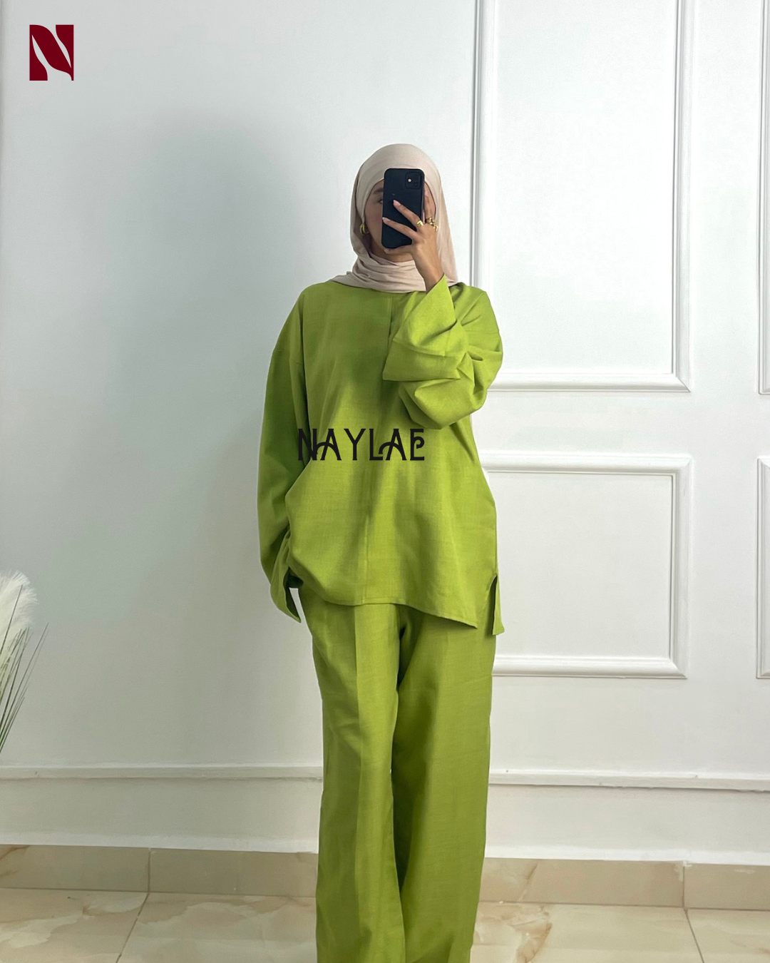 Linen Set Pistache