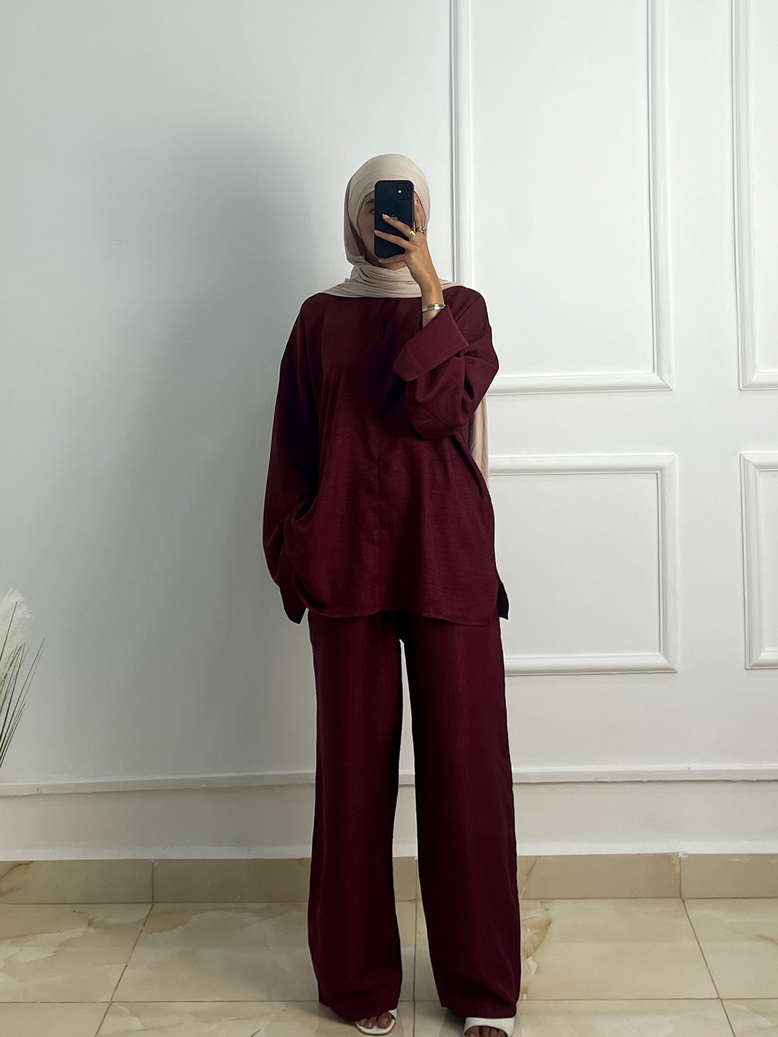 Linen Set Mauve