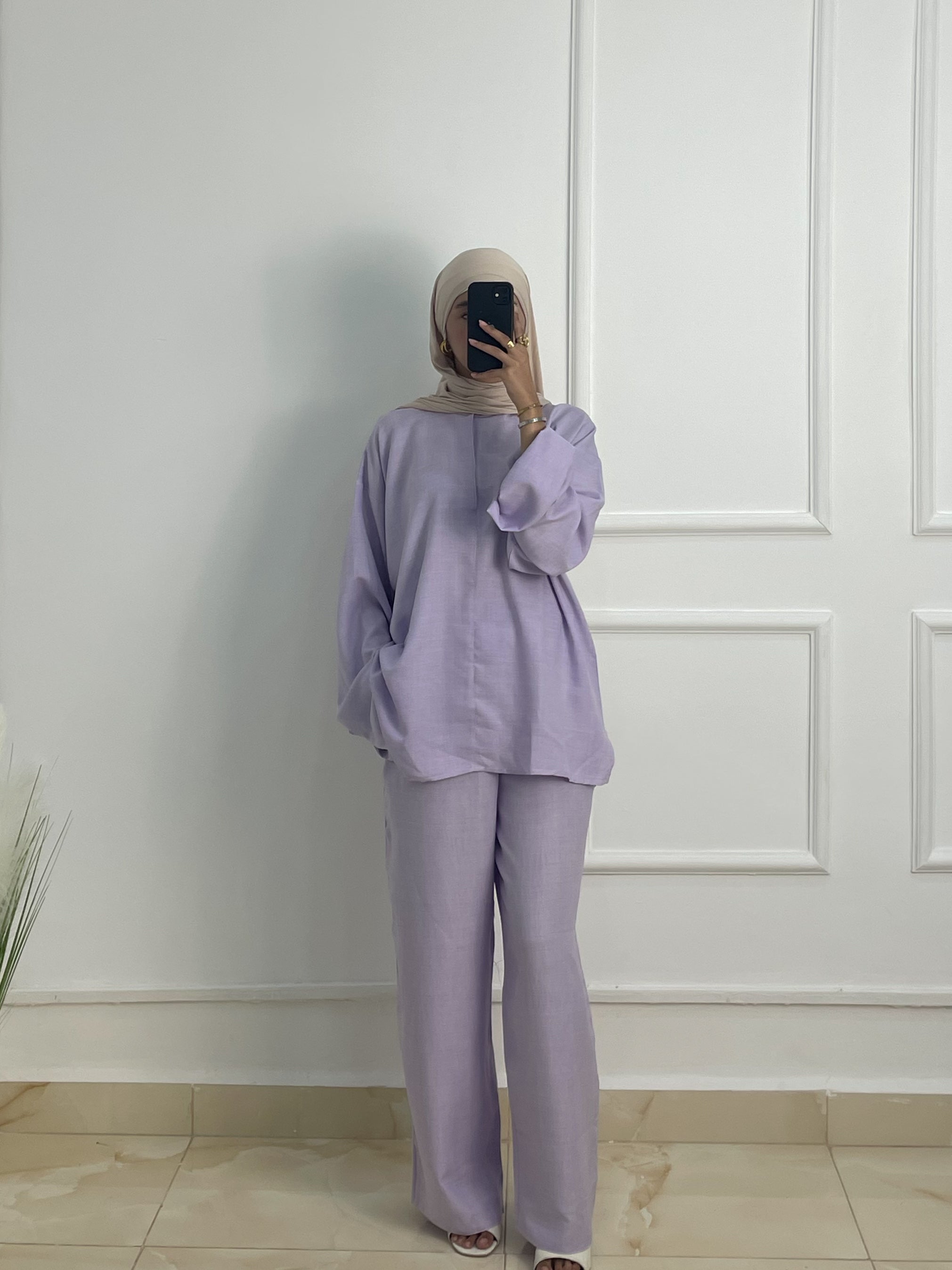 Linen Set Mauve